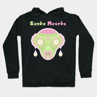 Santa Muerte / green_pink Hoodie